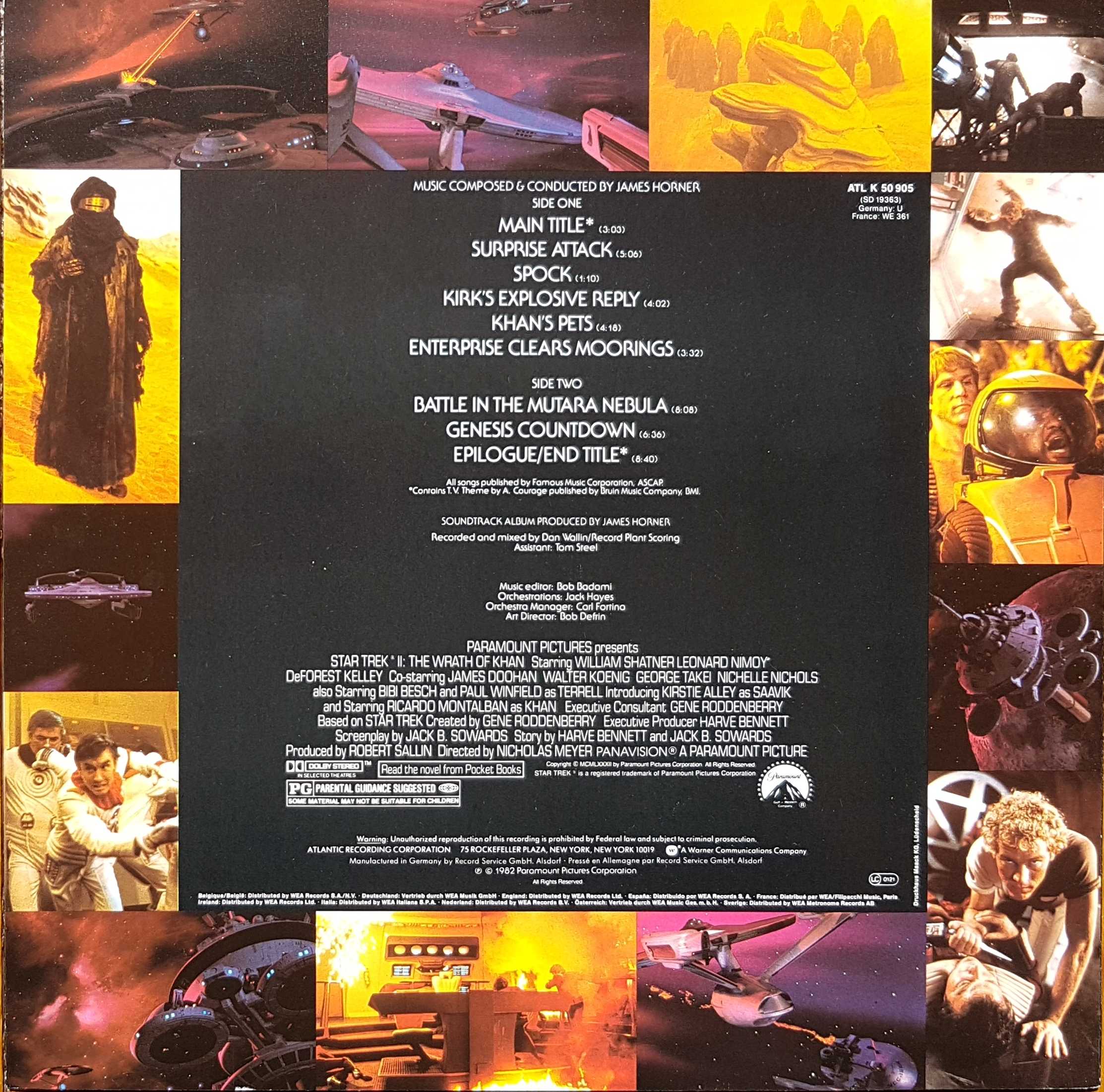 Picture of ATLK 50905 Star trek - The wrath of Khan by artist James Horner from the BBC records and Tapes library